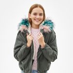 Short Fuzzy-Lined Jacket